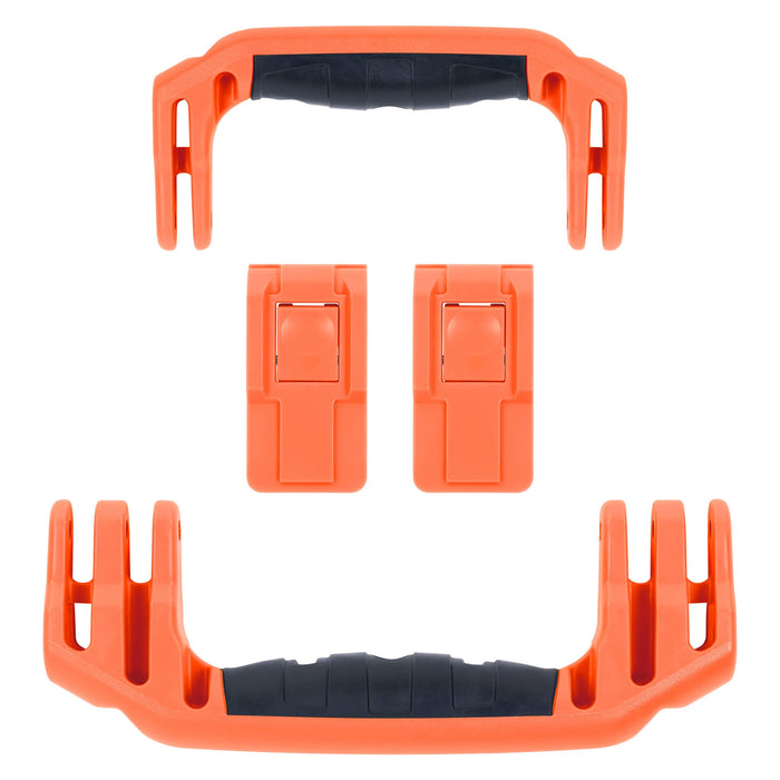 Pelican 1556 Air Replacement Handles & Latches, Orange, Push-Button (Set of 2 Handles, 2 Latches) ColorCase