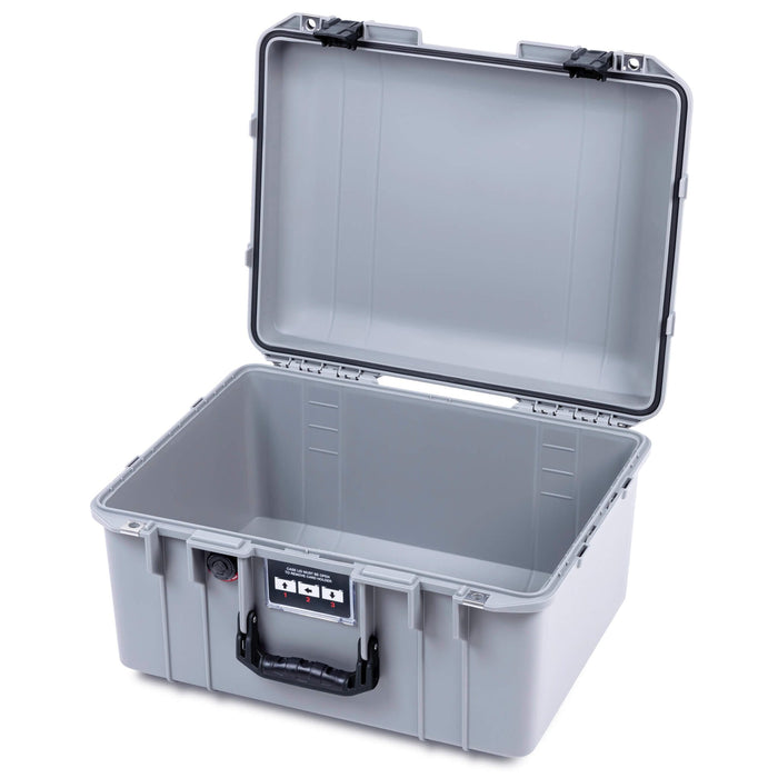 Pelican 1557 Air Case, Silver with Black Handle & Latches ColorCase