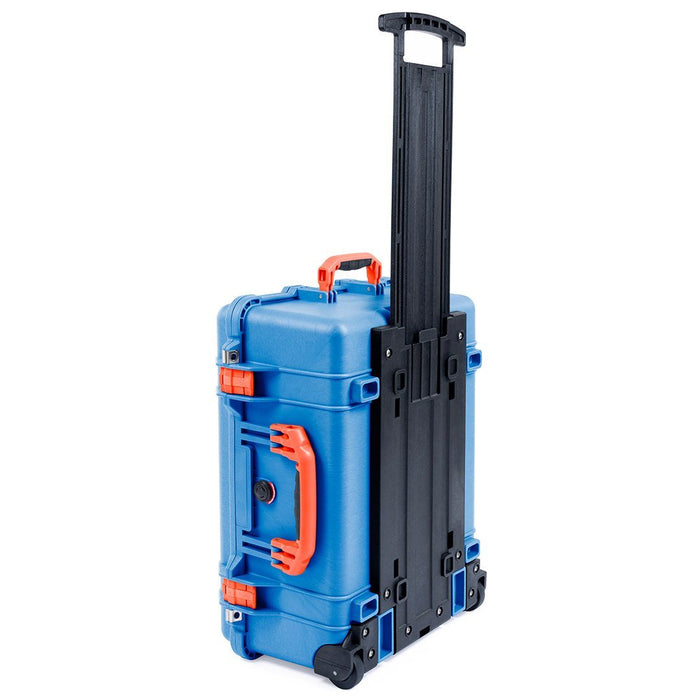 Pelican 1560 Case, Blue with Orange Handles & Latches ColorCase