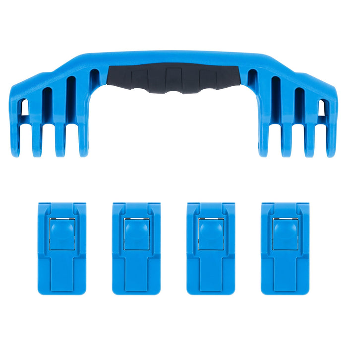 Pelican 1600 Replacement Handle & Latches, Blue (Set of 1 Handle, 4 Push-Button Latches) ColorCase