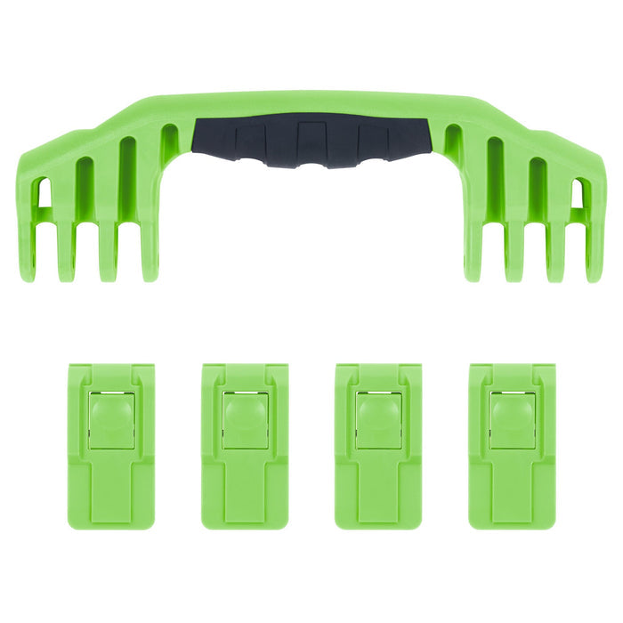 Pelican 1600 Replacement Handle & Latches, Lime Green (Set of 1 Handle, 4 Push-Button Latches) ColorCase