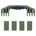 Pelican 1600 Replacement Handle & Latches, OD Green (Set of 1 Handle, 4 Push-Button Latches) ColorCase