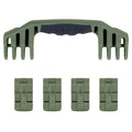 Pelican 1600 Replacement Handle & Latches, OD Green (Set of 1 Handle, 4 Latches) ColorCase