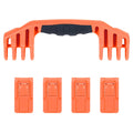 Pelican 1600 Replacement Handle & Latches, Orange, Push-Button (Set of 1 Handle, 4 Latches) ColorCase