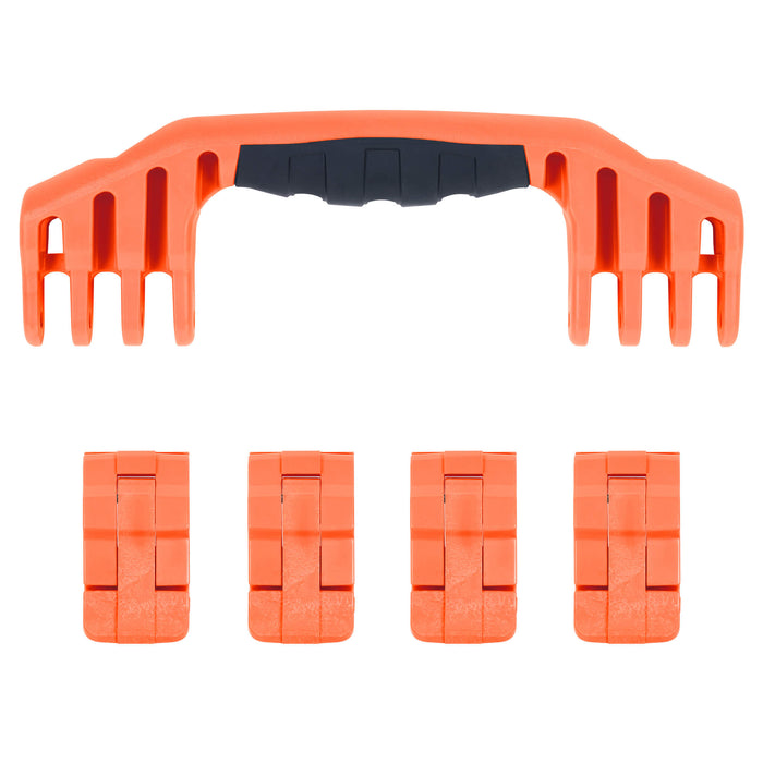 Pelican 1600 Replacement Handle & Latches, Orange (Set of 1 Handle, 4 Latches) ColorCase