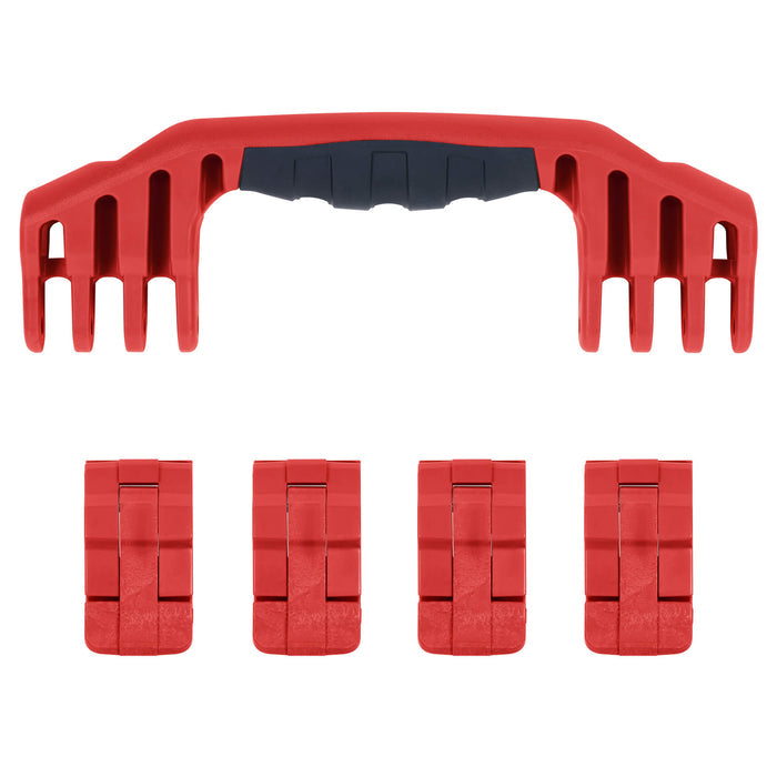 Pelican 1600 Replacement Handle & Latches, Red (Set of 1 Handle, 4 Latches) ColorCase