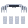 Pelican 1600 Replacement Handle & Latches, Silver, Push-Button (Set of 1 Handle, 4 Latches) ColorCase
