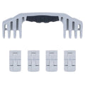 Pelican 1600 Replacement Handle & Latches, Silver (Set of 1 Handle, 4 Latches) ColorCase