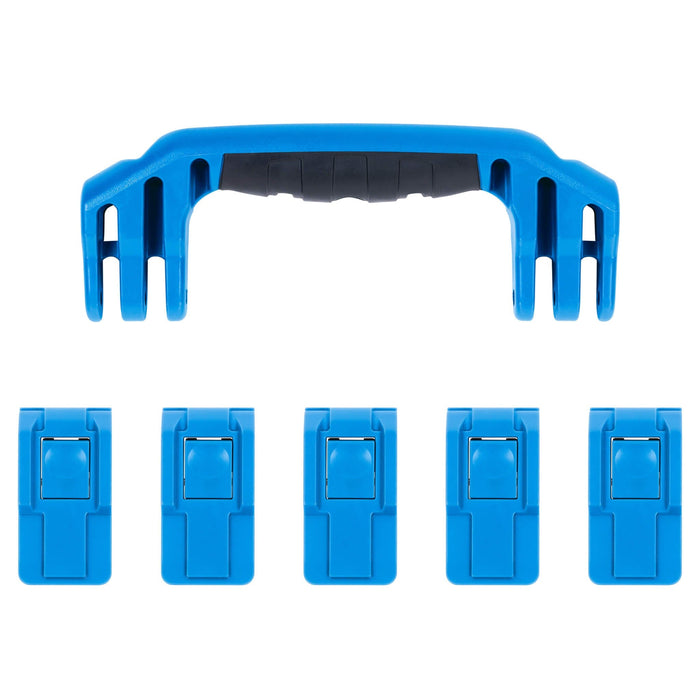 Pelican 1605 Air Replacement Handle & Latches, Blue (Set of 1 Handle, 5 Latches) ColorCase