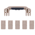 Pelican 1605 Air Replacement Handle & Latches, Desert Tan (Set of 1 Handle, 5 Latches) ColorCase
