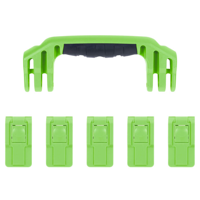 Pelican 1605 Air Replacement Handle & Latches, Lime Green (Set of 1 Handle, 5 Latches) ColorCase