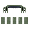 Pelican 1605 Air Replacement Handle & Latches, OD Green (Set of 1 Handle, 5 Latches) ColorCase
