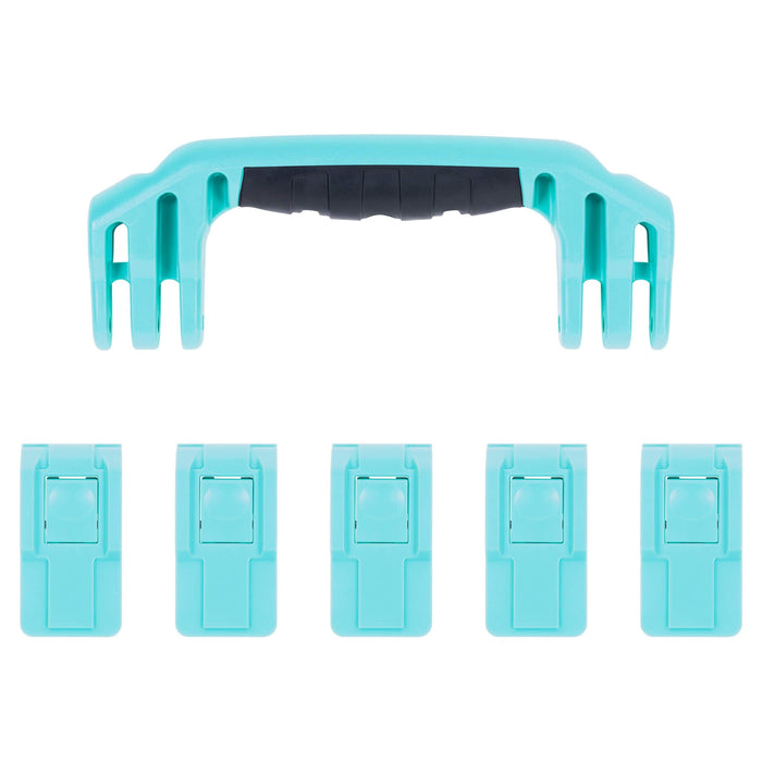 Pelican 1605 Air Replacement Handle & Latches, Teal (Set of 1 Handle, 5 Latches) ColorCase