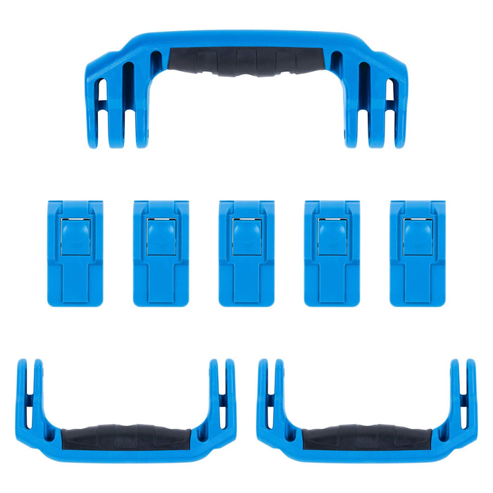 Pelican 1606 Air Replacement Handles & Latches, Blue (Set of 3 Handles, 5 Latches) ColorCase