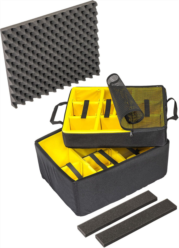 Pelican 1607 Air Microfiber Padded Dividers, Yellow ColorCase