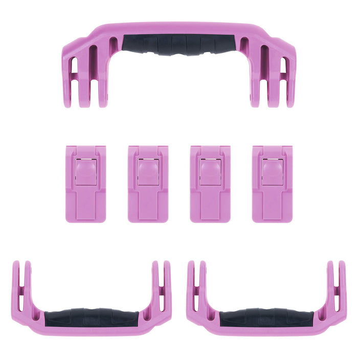 Pelican 1607 Air Replacement Handles & Latches, Magenta (Set of 3 Handles, 4 Latches) ColorCase