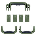 Pelican 1607 Air Replacement Handles & Latches, OD Green (Set of 3 Handles, 4 Latches) ColorCase