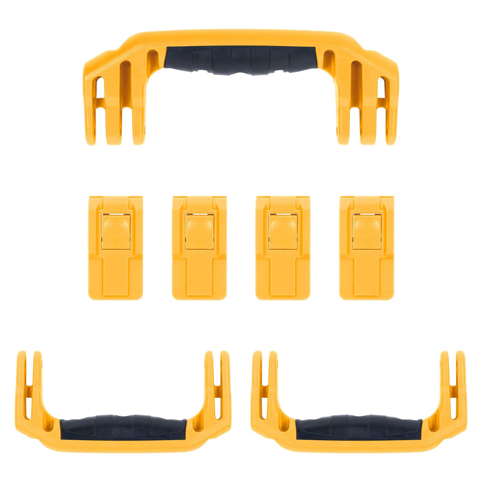 Pelican 1607 Air Replacement Handles & Latches, Yellow (Set of 3 Handles, 4 Latches) ColorCase