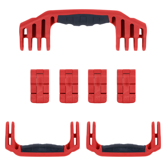 Pelican 1610 Replacement Handles & Latches, Red (Set of 3 Handles, 4 Latches) ColorCase