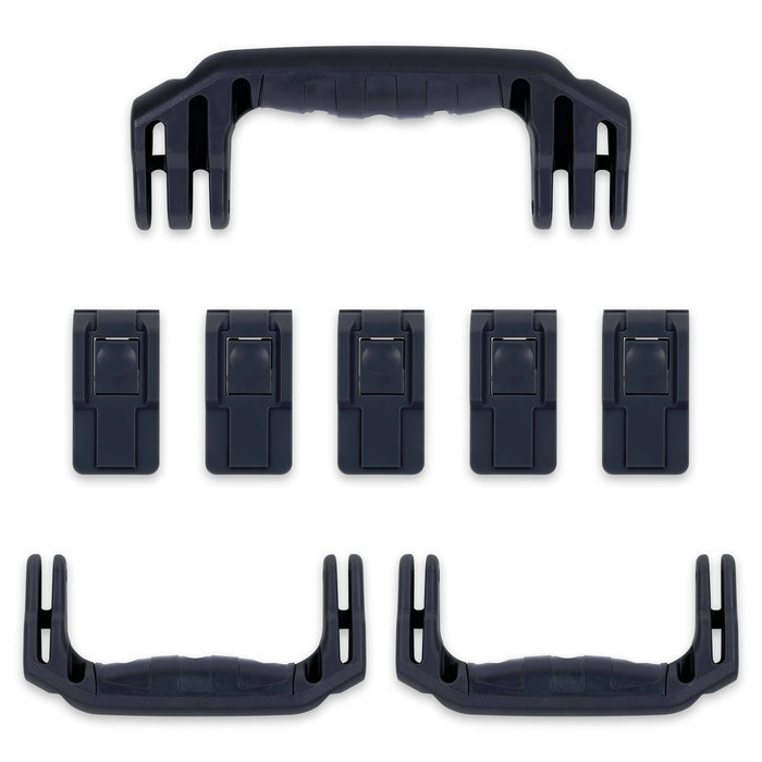 Pelican 1615 Air Replacement Handles & Latches, Black (Set of 3 Handles, 5 Latches) ColorCase