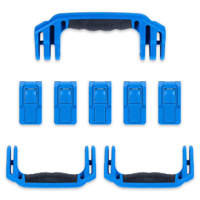 Pelican 1615 Air Replacement Handles & Latches, Blue (Set of 3 Handles, 5 Latches) ColorCase