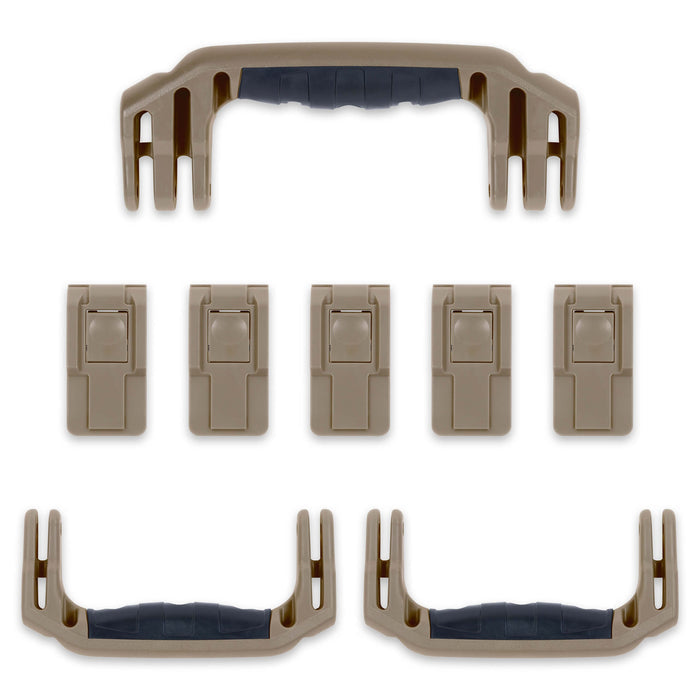 Pelican 1615 Air Replacement Handles & Latches Set - Dark Desert Dirt ColorCase