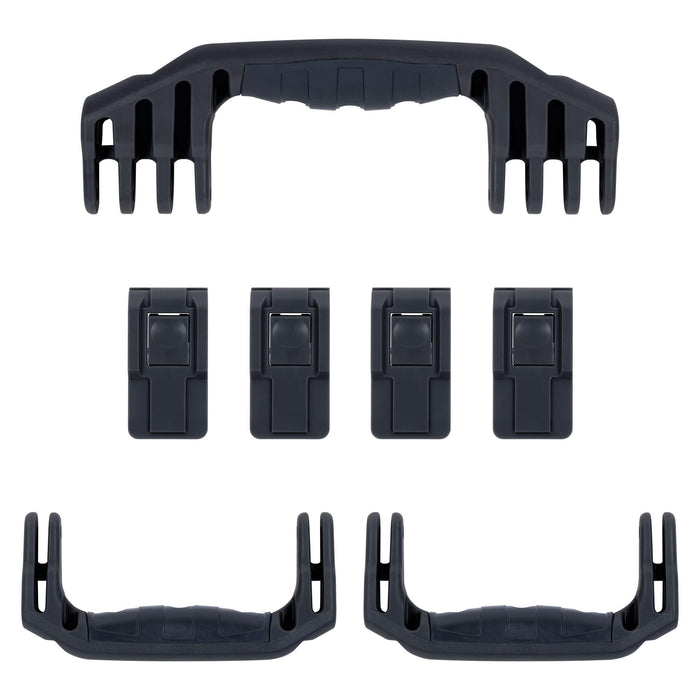 Pelican 1620 Replacement Handles & Latches, Black, Push-Button (Set of 3 Handles, 4 Latches) ColorCase