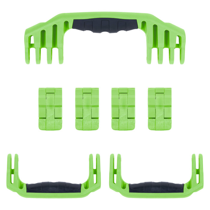 Pelican 1620 Replacement Handles & Latches, Lime Green (Set of 3 Handles, 4 Latches) ColorCase
