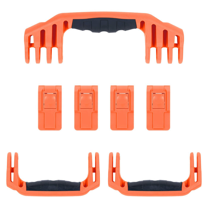 Pelican 1620 Replacement Handles & Latches, Orange, Push-Button (Set of 3 Handles, 4 Latches) ColorCase