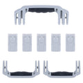 Pelican 1626 Air Replacement Handles & Latches, Silver, Push-Button (Set of 3 Handles, 5 Latches) ColorCase