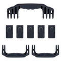 Pelican 1646 Air Replacement Handles & Latches, Black, Push-Button (Set of 3 Handles, 5 Latches) ColorCase