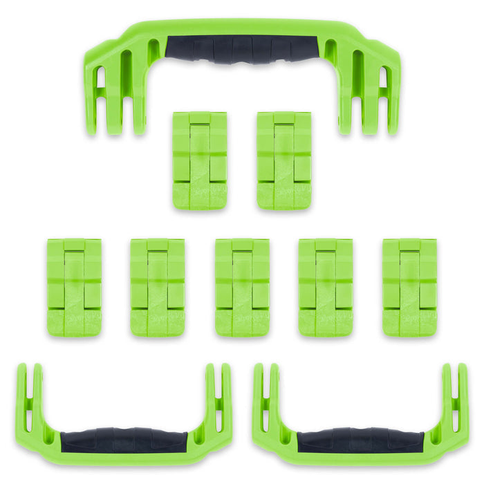 Pelican 1650 Replacement Handles & Latches Set - Lime Green ColorCase