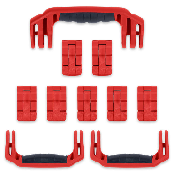 Pelican 1650 Replacement Handles & Latches Set - Red ColorCase