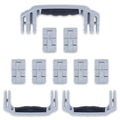 Pelican 1650 Replacement Handles & Latches Set - Silver ColorCase