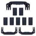 Pelican 1650 Replacement Handles & Push-Button Latches Set - Black ColorCase
