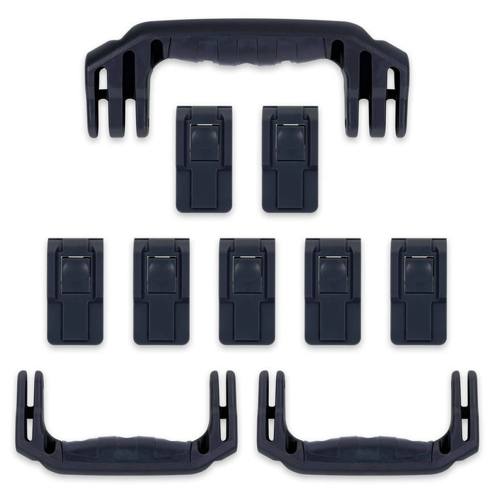 Pelican 1650 Replacement Handles & Push-Button Latches Set - Black ColorCase