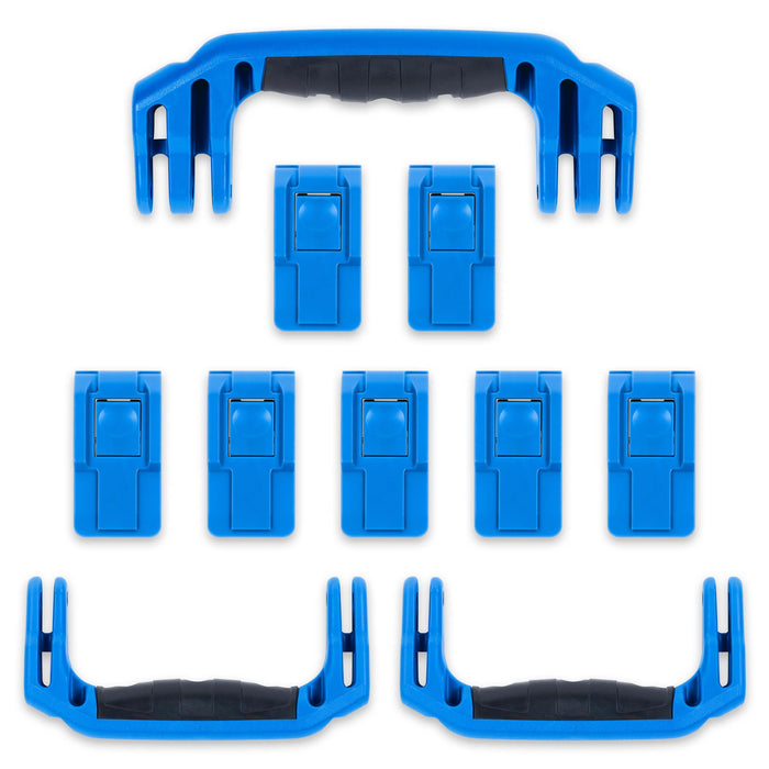 Pelican 1650 Replacement Handles & Push-Button Latches Set - Blue ColorCase