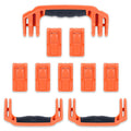 Pelican 1650 Replacement Handles & Push-Button Latches Set - Orange ColorCase