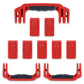 Pelican 1650 Replacement Handles & Push-Button Latches Set - Red ColorCase
