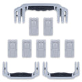 Pelican 1650 Replacement Handles & Push-Button Latches Set - Silver ColorCase