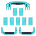 Pelican 1650 Replacement Handles & Push-Button Latches Set - Teal ColorCase