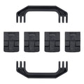 Pelican 1700 Gen1 Replacement Handles & Latches, Black (Set of 2 Handles, 4 Latches) ColorCase