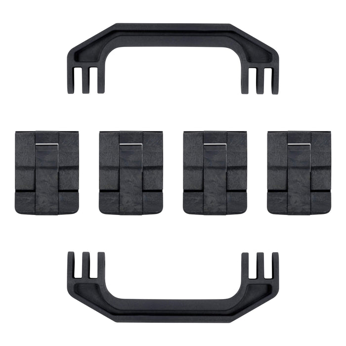 Pelican 1700 Gen1 Replacement Handles & Latches, Black (Set of 2 Handles, 4 Latches) ColorCase
