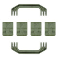 Pelican 1700 Gen1 Replacement Handles & Latches, OD Green (Set of 2 Handles, 4 Latches) ColorCase