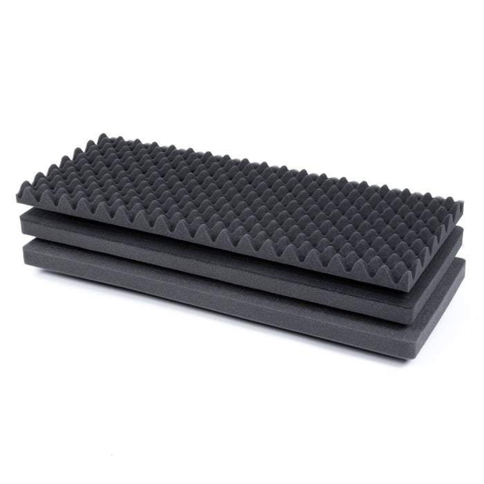 Pelican 1700 Replacement Foam Set (3 Pieces) - 1 Skinned Pluck, 1 Solid & 1 Convoluted Lid Foam -