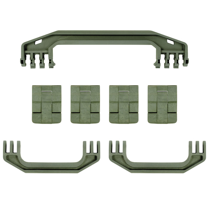 Pelican 1720 Gen1 Replacement Handles & Latches, OD Green (Set of 3 Handles, 4 Latches) ColorCase