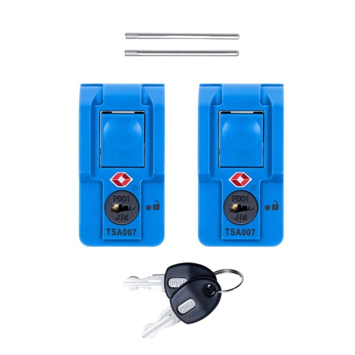 Pelican Air TSA Locking Latches, Blue, Push-Button (Set of 2 with Keys) -