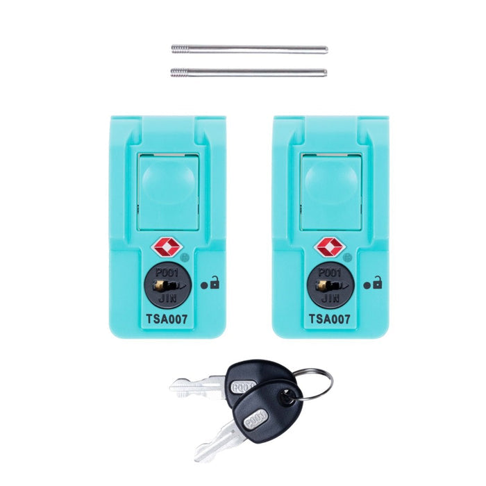 Pelican Air TSA Locking Latches, Teal, Push-Button (Set of 2 with Keys) -