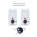Pelican Air TSA Locking Latches, White, Push-Button (Set of 2 with Keys) -