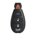 Black car key vaporizer on a white background